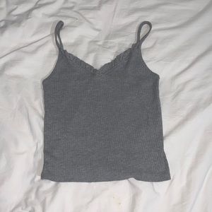 Ribbed Cropped Tank Top